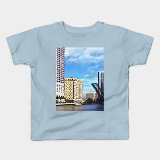 Chicago IL - Near the Kinzie Street Bridge Kids T-Shirt